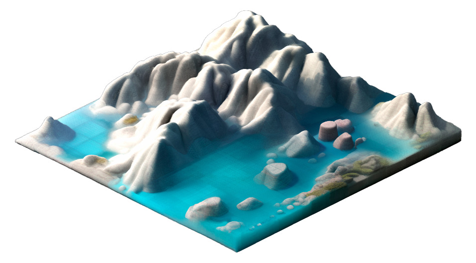 SynCity 3000 — mountainous landscape